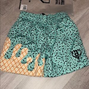Baseball Lifestyle 101 Ice Cream Youth Shorts Youth Large in Mint